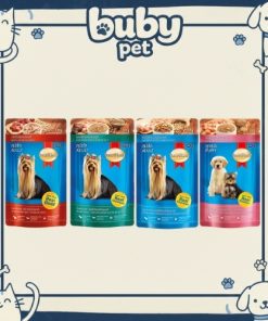Pate Smart Heart cho chó con & chó lớn 130g – pate ướt vị bò, gà nấu sốt & gà gan nấu sốt