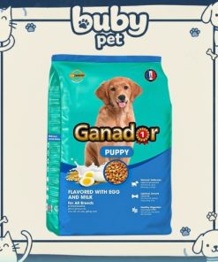 Thức ăn cho chó con Ganador vị trứng và sữa – hỗ trợ phát triển xương và trí não