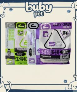 Hạt SC vị gà cho mèo – thức ăn khô dinh dưỡng, hạt mix thịt viên gà