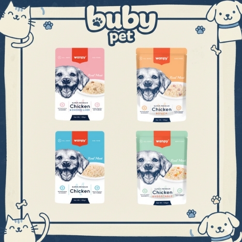Pate Wanpy cho chó – thức ăn ướt thơm ngon, dễ tiêu hóa
