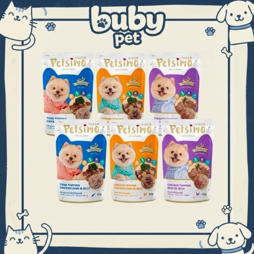 Pate chó Petsimo 70g – thức ăn ướt thơm ngon, dễ tiêu hóa